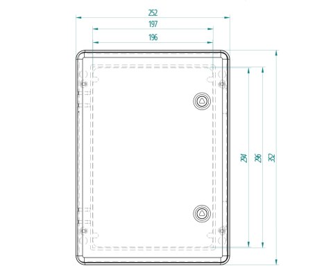 OBUDOWA HERMETYCZNA INDUSTRIAL/252X352X142/SR1/EPN 252 x 352 x 142 mm Elektro-Plast Nasielsk