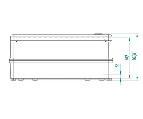 OBUDOWA HERMETYCZNA INDUSTRIAL/356X456X162/SR3/EPN 356 x 456 x 162 mm Elektro-Plast Nasielsk