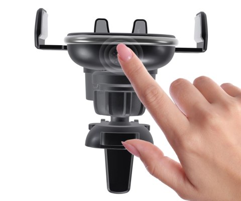 UCHWYT SAMOCHODOWY DO URZĄDZEŃ MOBILNYCH AB-AURUM-BLACK ZACISKOWY Xblitz