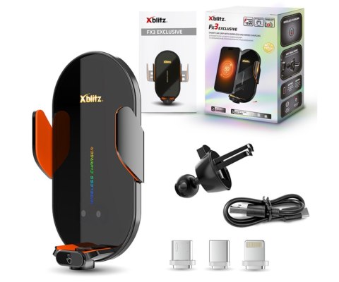 UCHWYT SAMOCHODOWY DO URZĄDZEŃ MOBILNYCH XB-FX3-EXCLUSIVE ZACISKOWY Xblitz