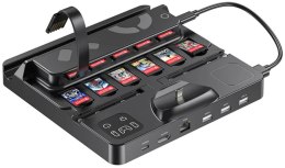 Unitek stacja ładująca Switch z przełącznikiem i czytnikiem kart do gier