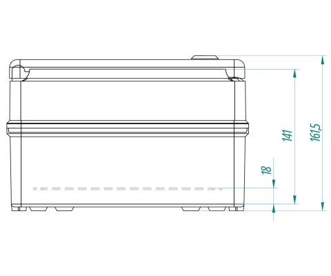 OBUDOWA HERMETYCZNA INDUSTRIAL/252X352X142/SR2/EPN 252 x 352 x 162 mm Elektro-Plast Nasielsk
