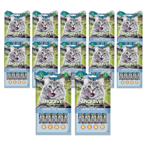 [Zestaw] ARQUIVET Kremowa przekąska z tuńczykiem i dorszem 12 x 5X14 g