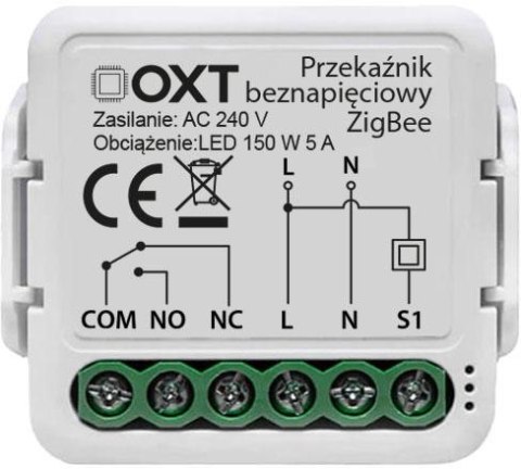 Moduł OXT mini beznapięciowy ZigBee TUYA T250