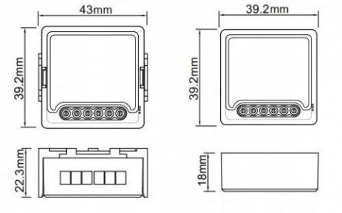 Moduł OXT mini beznapięciowy ZigBee TUYA T250