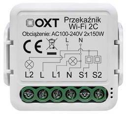 Moduł OXT mini przekaźnik 2 obwody WiFi TUYA T222