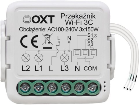 Moduł OXT mini przekaźnik 4 obwody WiFi TUYA T224