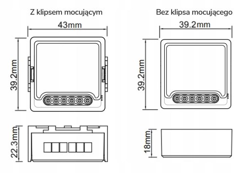 Moduł OXT z sensorem do silnika bramy garażu ZigBee TUYA T250G