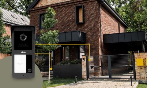 Wideodomofon EURA 2-żyłowy VDP-49A3-2TY biały Tuya