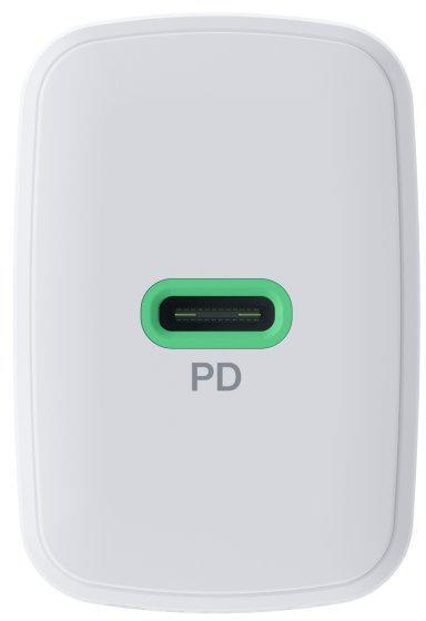 ŁADOWARKA SIECIOWA Greencell PowerSource Solo30 30W 1xUSB-C PD 3.0 QC 4.0+ biała