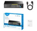 SWITCH POE FS1010P 8-PORTOWY CUDY