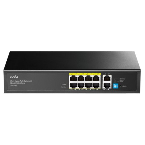 SWITCH POE GS1010PE 8-PORTOWY CUDY