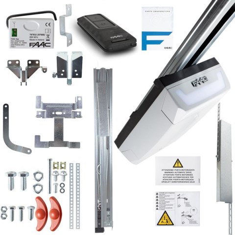 Zestaw FAAC D700HS FDS do bram garażowych z 3m szyną dwuczęściową kewlarową