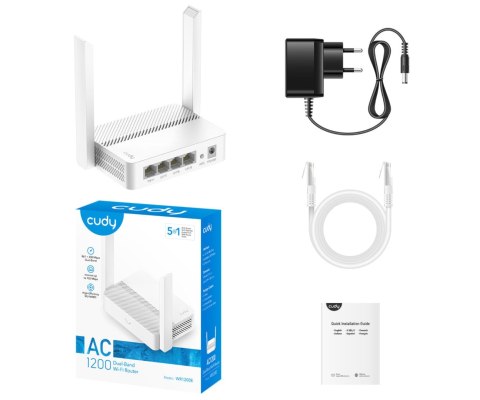 ROUTER Wi-Fi WR1200E 2.4 GHz, 5 GHz 300 Mb/s + 867 Mb/s CUDY