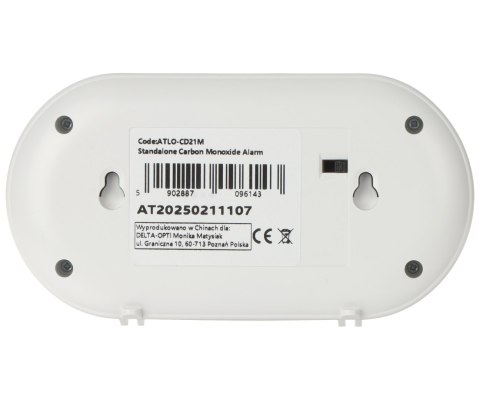 BEZPRZEWODOWA CZUJKA TLENKU WĘGLA (CZADU) ATLO-CD21MW-TUYA Wi-Fi, Tuya Smart ATLO