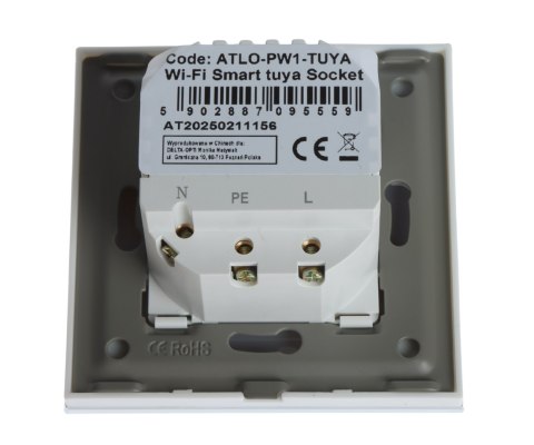 INTELIGENTNE GNIAZDO ELEKTRYCZNE ATLO-PW1-TUYA Wi-Fi, Tuya Smart ATLO