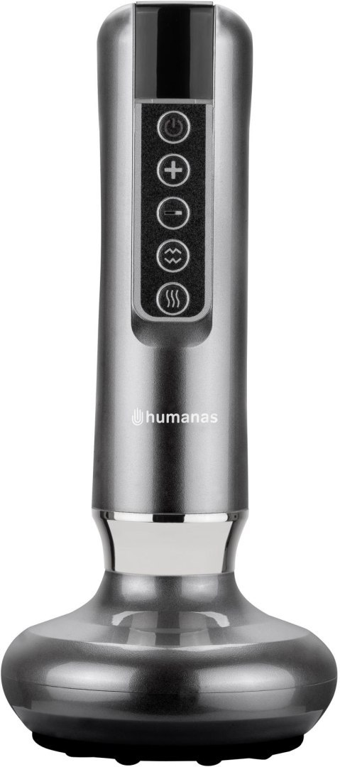 Masażer antycellulitowy z funkcją bańki chińskiej Humanas DermaSmooth - szary