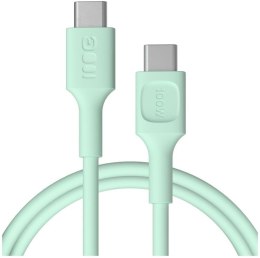 KABEL USB-C / USB-C Greencell PowerFlex 120cm PD 100W zielony silikonowy