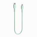 KABEL USB-C / USB-C Greencell PowerFlex 30cm PD 100W zielony silikonowy