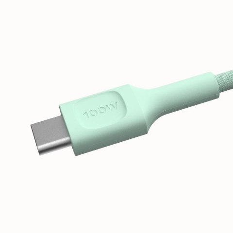 KABEL USB-C / USB-C Greencell PowerStream 200cm PD 100W zielony w oplocie