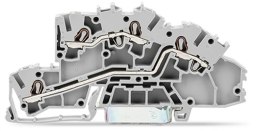 Złączka szynowa WAGO 2‑piętrowa 2,5mm2 L/L szara 2003‑7642 TOPJOBS 1szt