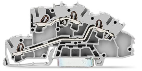 Złączka szynowa WAGO 2‑piętrowa 2,5mm2 L/L szara 2003‑7642 TOPJOBS 1szt