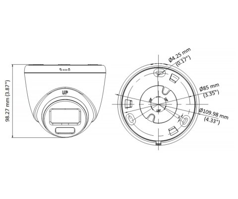 KAMERA AHD, HD-CVI, HD-TVI, CVBS DS-2CE72DF3T-LFS(2.8MM) Smart Hybrid Light ColorVu - 1080p Hikvision
