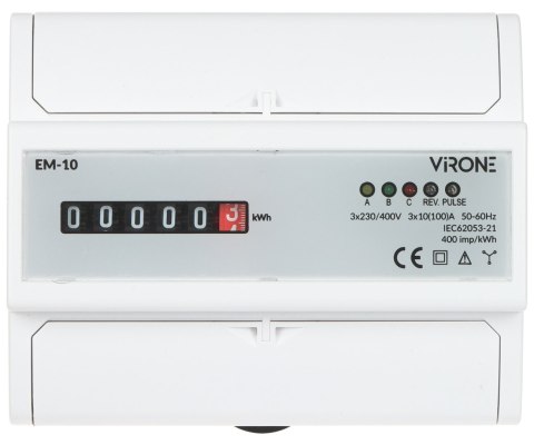 LICZNIK ENERGII ELEKTRYCZNEJ EM-10 TRÓJFAZOWY, ANALOGOWY