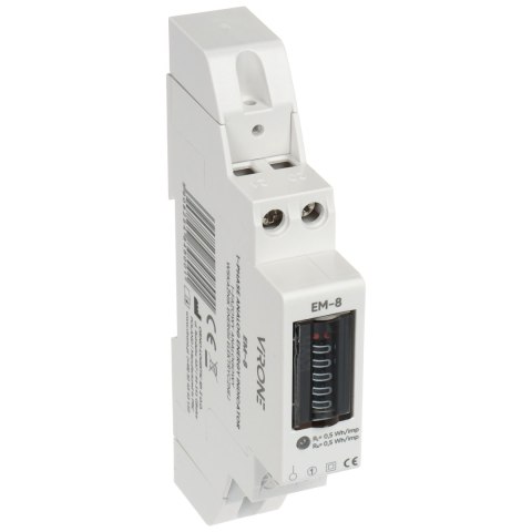 LICZNIK ENERGII ELEKTRYCZNEJ EM-8 JEDNOFAZOWY, ANALOGOWY Virone