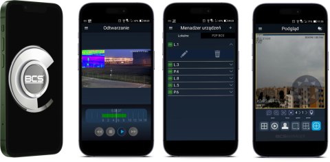 Zestaw monitoringu IP BCS Point 4x Kamera BCS-P-EIP28FWR3-Ai2-G Rejestrator z dyskiem