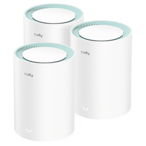 DOMOWY SYSTEM WI-FI MESH M1300(3-PACK) 2.4 GHz, 5 GHz, 300 Mb/s + 867 Mb/s CUDY