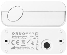 PRZYCISK DZWONKA OR-DP-PD-1/W BIAŁY ORNO