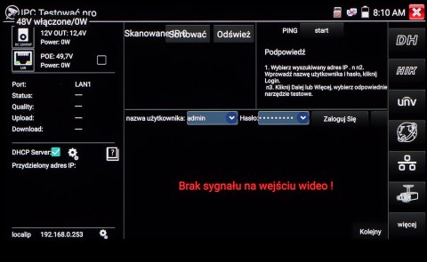 WIELOFUNKCYJNY TESTER CCTV CS-H7-50H-S2
