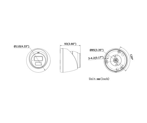 KAMERA IP DS-2CD1361G2-LIU(2.8MM)/PL Smart Hybrid Light - 6 Mpx Hikvision