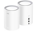 DOMOWY SYSTEM WI-FI MESH M3000(2-PACK) V2.0 Wi-Fi 6 2.4 GHz, 5 GHz, 574 Mb/s + 2402 Mb/s CUDY