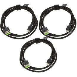 ZESTAW PRZEWODÓW KABGCSET05 Ray 3 x 1.2 m Green Cell