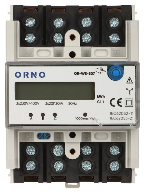 LICZNIK ENERGII ELEKTRYCZNEJ OR-WE-507 TRÓJFAZOWY