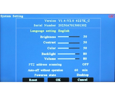 MONITOR AHD, HD-CVI, HD-TVI, PAL MS-ACT50-4K-V2 5 " DELTA TESTER