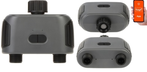 INTELIGENTNY PODWÓJNY ZAWÓR DO SYSTEMU NAWADNIANIA ATLO-VR2G-BLE-TUYA Bluetooth BLE, Tuya Smart