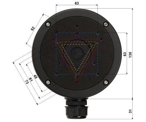UCHWYT KAMERY STG-1280ZJ-S(BLACK) STG