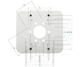 UCHWYT NA SŁUP STG-PFA152-E STG