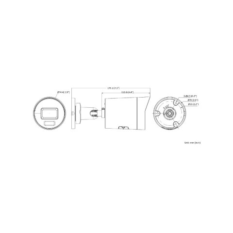 KAMERA IP DS-2CD2086G2H-IU(2.8MM)(EF)(BLACK)/PL AcuSense - 8.3 Mpx 4K UHD Hikvision