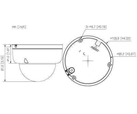KAMERA WANDALOODPORNA IP IPC-HDBW1439E1-A-IL-0280B-S6 Smart Dual Light - 4 Mpx 2.8 mm DAHUA