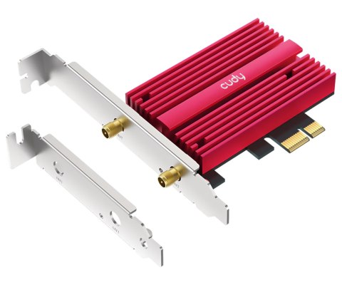 KARTA SIECIOWA WI-FI 6E PCIE WE4000 Bluetooth 5.3 2.4 GHz, 5 GHz, 6 GHz 574 Mb/s + 2402 Mb/s + 2402 Mb/s CUDY