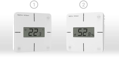 Przewodowy regulator pokojowy sinum czarny R-S1 Tech Sterowniki