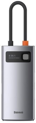 Hub USB Baseus Metal Gleam 4w1