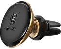 Uchwyt samochodowy Baseus Magnetic Air Vent Holder magnetyczny na kratkę nawiewu - czarno-złoty