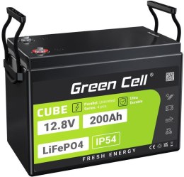 AKUMULATOR LITOWO-ŻELAZOWO-FOSFORANOWY LiFePO4 Green Cell Cube 12.8V 200Ah LFPGC12V200AH