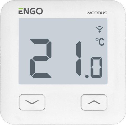 ENGO Controls E10-MBUSW - Internetowy, podtynkowy regulator temperatury, MODBUS, Wi-Fi, 230V,