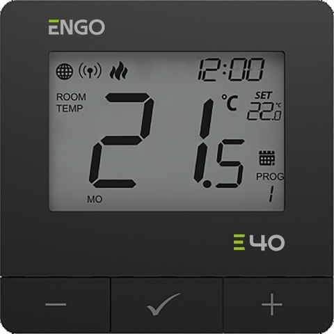 ENGO Controls E40-230B - Programowany, Internetowy natynkowy regulator temperatury ZigBee/868M